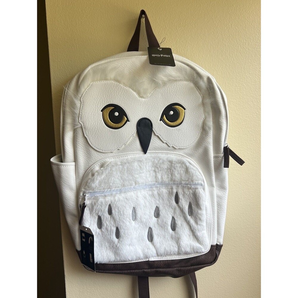 Harry Potter Hedwig Owl Faux Leather School Backpack NEW